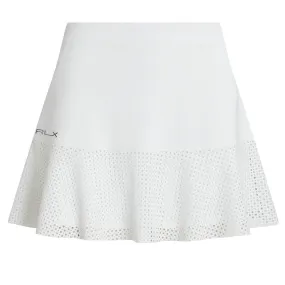 Womens RLX 15 Inch Eyelet Interlock Skort Ceramic White - 2024