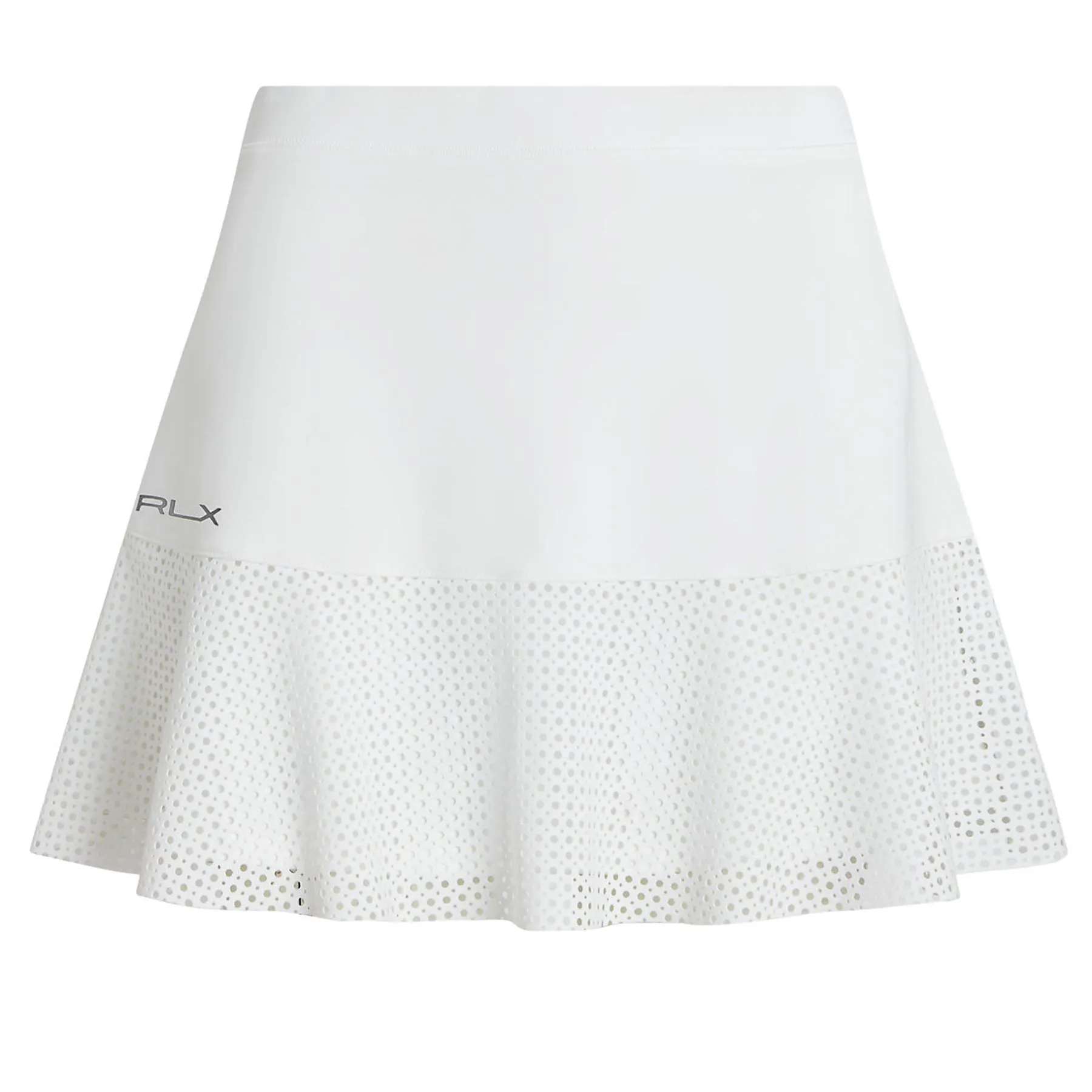 Womens RLX 15 Inch Eyelet Interlock Skort Ceramic White - 2024