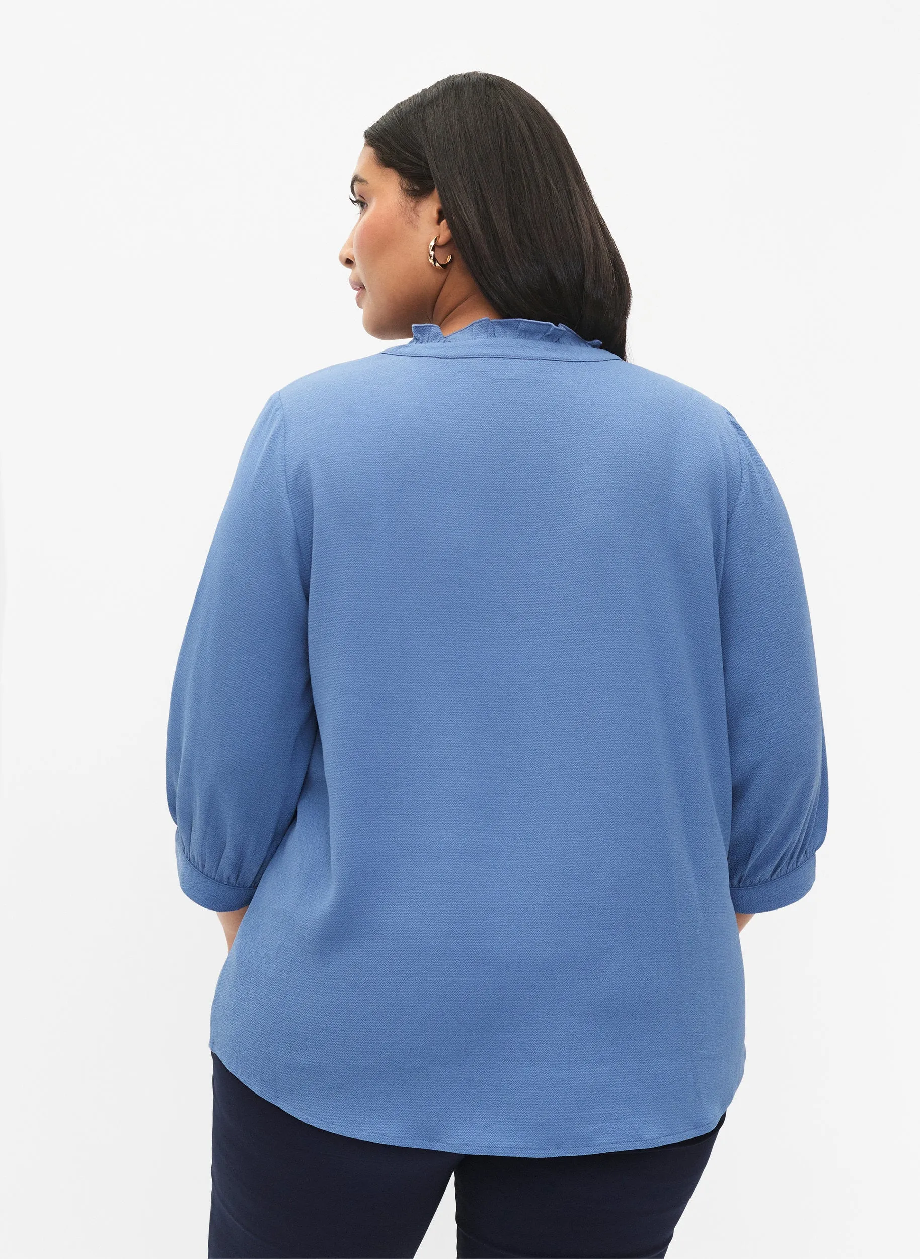 Zizzi Vanni Blue Blouse